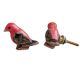 Vermilion Flycatcher Ceramic Bird Knob
