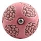 Pink Marigold Etched Ceramic Wine Stopper