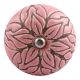 Pink Amarylis Floral Etched Ceramic Wine Stopper