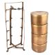 Vintage 4 Container Brass Tiffin
