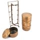 Vintage 4 Container Brass Tiffin