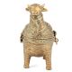 Tribal Cow Brass Box