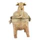Tribal Cow Brass Box