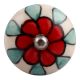 Red Flower Ceramic Wine Stopper