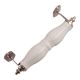 White Ceramic Silver Big Door Handle