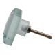 Venetian Clear Square Flat Glass Dresser Knob