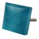 Turquoise Square Flat Glass Cabinet Knob