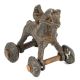 Brass Temple Toy with Wheels