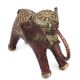 Red Sculpture Elephant Dhokra Brass