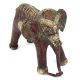 Red Brass Dhokra Elephant Statue