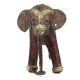 Red Brass Dhokra Elephant Statue