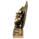 Brass Sitting Ganesha with Decorative Background