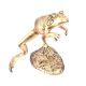 Spitting Leaping Frog Cast Bronze Garden Statue Fountain