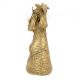 Brass Tribal Women Bust Statue with Stud Earrings