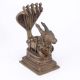 Bronze Nandi Canopied by Sheshnag