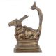 Bronze Nandi Canopied by Sheshnag