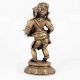 Brass Sculpture of Dancing Ganesh with Dholak