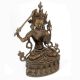 Bronze Manjushree Statue Sitting With Sword