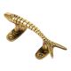Golden Brass Fish Handle