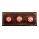 Red Waxflower Flat Ceramic Wooden Hooks