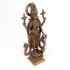 God Vishnu Carved Brass Metal Statue Decor Idol Sculpture