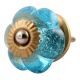 Turquoise Melon Glass Drawer Knob Online