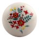 Red Dahlia Flower Ceramic Wine Stopper