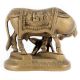 Brass Kamdhenu Cow and Calf Statue