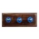 Royal Blue Melon Glass Wooden Hooks