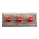 Red Melon Glass Wooden Hooks