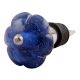 Cobalt Blue Melon Glass Wine Stopper