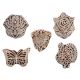 Set of 5 Piece New Mix Wooden Printing Block