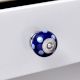 Navy Blue White Polka Dot Knob