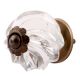 Clear Interior Cut Glass Knobs