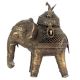 Brass Dhokra Elephant Box