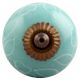 Sea Green Leaf Ceramic Dresser Knob Online