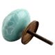 Sea Green Leaf Ceramic Dresser Knob Online