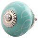 Sea Green Leaf Ceramic Dresser Knob Online
