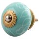 Sea Green Leaf Ceramic Dresser Knob Online