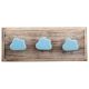 Turquoise Cloud Ceramic Wooden Hooks