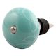 Sea Green Leaf Ceramic Wine Stopper