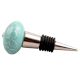 Sea Green Leaf Ceramic Wine Stopper