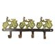 4 Brass Cycle Large Four Wall Hooks