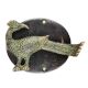 Peacock Door Knocker Of Brass With Patina