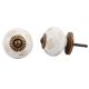 White Etched Ceramic Knob-23