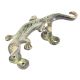 Green Brass Lizard Door Handle