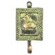 Framed Duck Bird Solid Brass Single Wall Hooks