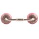Pink Strewn Flat Ceramic Bridge Handle
