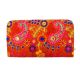 Orange Embroidered Clutch
