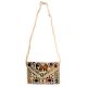 Beige Colorful Traditional Clutch